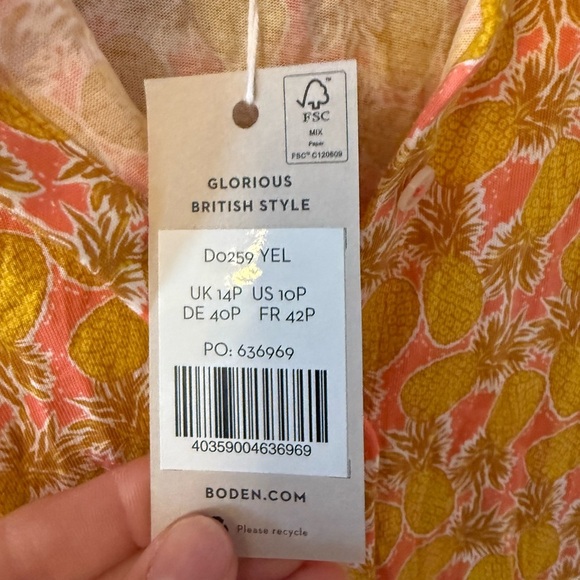 Boden flippy jersey dress size 10P new without tags. D0259 - Picture 7 of 7